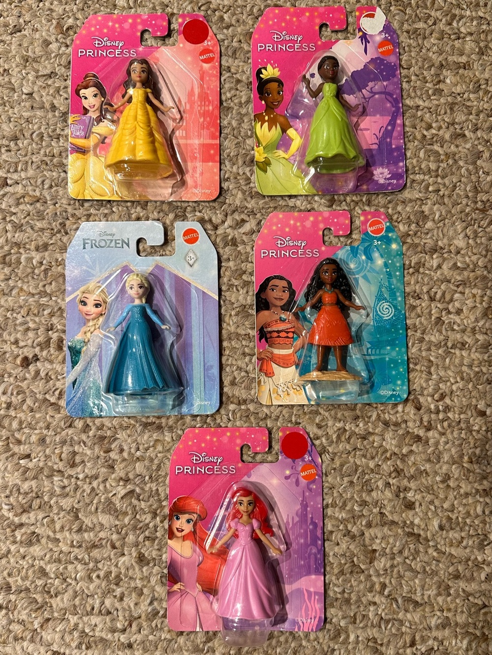 Mattel Disney Princess Mini Doll Pack - Assorted Colors (5pcs)